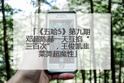 《五哈5》第九期邓超陈赫一天互掐“三百次”，王俊凯韭菜舞超魔性