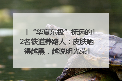 “华夏东极”抚远的12名铁道养路人：皮肤晒得越黑，越说明光荣