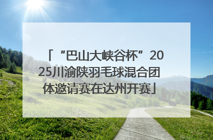 “巴山大峡谷杯”2025川渝陕羽毛球混合团体邀请赛在达州开赛