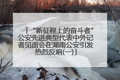 “新征程上的奋斗者”公安先进典型代表中外记者见面会在湖南公安引发热烈反响(一)