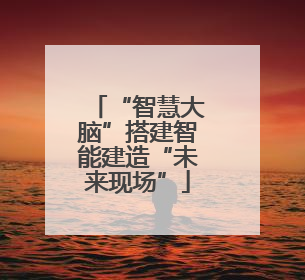 “智慧大脑”搭建智能建造“未来现场”