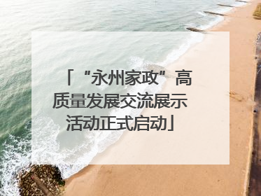 “永州家政”高质量发展交流展示活动正式启动