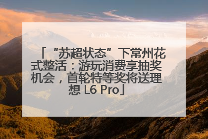 “苏超状态”下常州花式整活：游玩消费享抽奖机会，首轮特等奖将送理想 L6 Pro