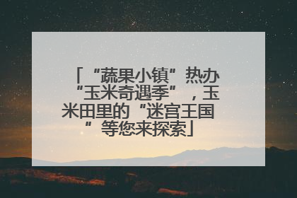 “蔬果小镇”热办“玉米奇遇季”，玉米田里的“迷宫王国”等您来探索