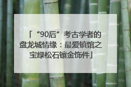 “90后”考古学者的盘龙城情缘：最爱镇馆之宝绿松石镶金饰件