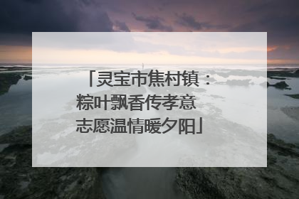 灵宝市焦村镇：粽叶飘香传孝意 志愿温情暖夕阳