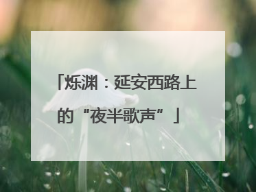 烁渊：延安西路上的“夜半歌声”