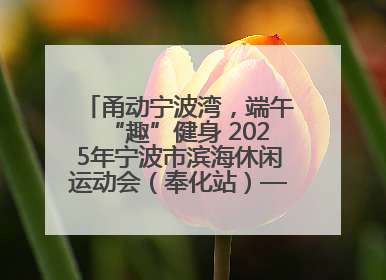 甬动宁波湾，端午“趣”健身 2025年宁波市滨海休闲运动会（奉化站）——首届宁波湾海洋运动会盛