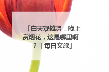 白天观傩舞，晚上赏烟花，这是哪里啊？｜每日文旅