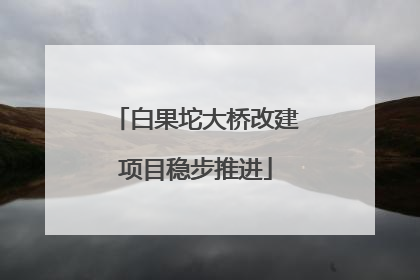 白果坨大桥改建项目稳步推进