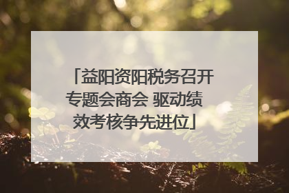 益阳资阳税务召开专题会商会 驱动绩效考核争先进位