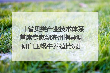 省贝类产业技术体系首席专家到滨州指导调研白玉蜗牛养殖情况