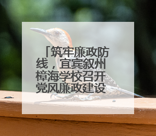 筑牢廉政防线，宜宾叙州樟海学校召开党风廉政建设专题会
