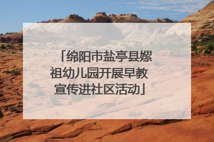 绵阳市盐亭县嫘祖幼儿园开展早教宣传进社区活动