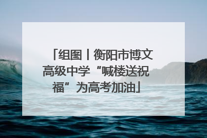 组图丨衡阳市博文高级中学“喊楼送祝福”为高考加油