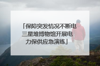 保障突发情况不断电 三星堆博物馆开展电力保供应急演练
