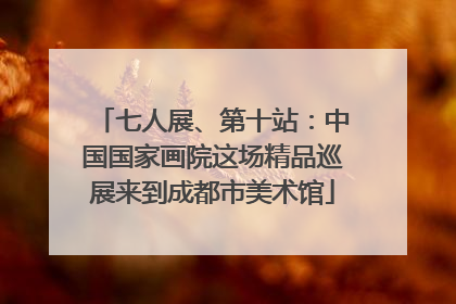 七人展、第十站：中国国家画院这场精品巡展来到成都市美术馆