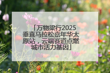 万物梁行2025垂直马拉松嘉年华太原站，云端赛道点燃城市活力基因