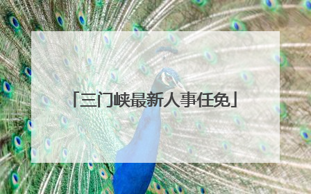 三门峡最新人事任免