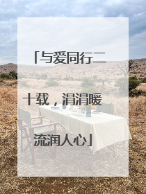 与爱同行二十载，涓涓暖流润人心