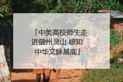 中美高校师生走进徽州灵山 感知中华文脉基底