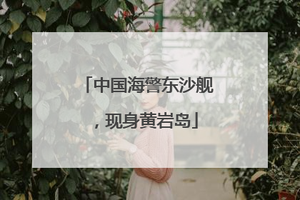 中国海警东沙舰，现身黄岩岛