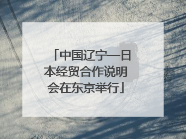 中国辽宁—日本经贸合作说明会在东京举行