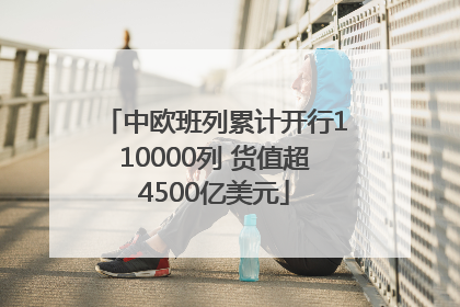 中欧班列累计开行110000列 货值超4500亿美元