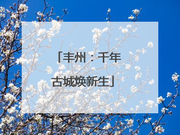 丰州：千年古城焕新生