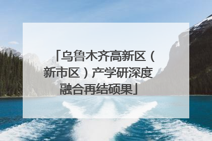 乌鲁木齐高新区（新市区）产学研深度融合再结硕果