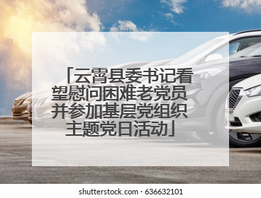 云霄县委书记看望慰问困难老党员并参加基层党组织主题党日活动