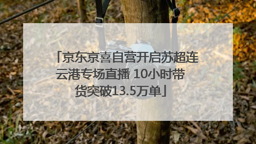 京东京喜自营开启苏超连云港专场直播 10小时带货突破13.5万单
