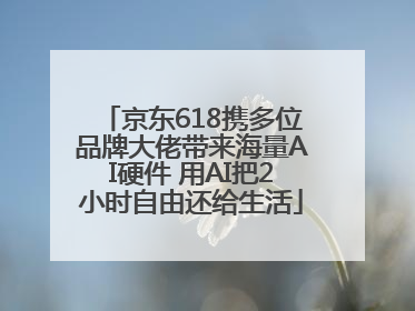 京东618携多位品牌大佬带来海量AI硬件 用AI把2小时自由还给生活