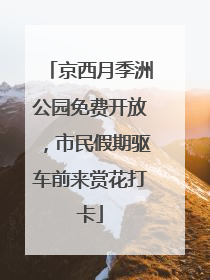 京西月季洲公园免费开放，市民假期驱车前来赏花打卡