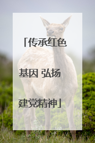 传承红色基因 弘扬建党精神