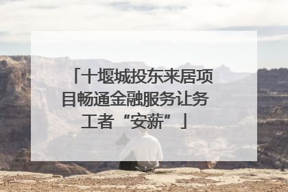 十堰城投东来居项目畅通金融服务让务工者“安薪”