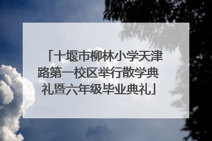 十堰市柳林小学天津路第一校区举行散学典礼暨六年级毕业典礼