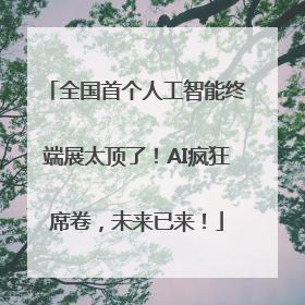 全国首个人工智能终端展太顶了！AI疯狂席卷，未来已来！