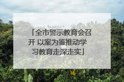 全市警示教育会召开 以案为鉴推动学习教育走深走实