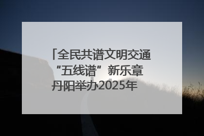 全民共谱文明交通“五线谱”新乐章 丹阳举办2025年“文明交通 同心同行”主题宣传活动