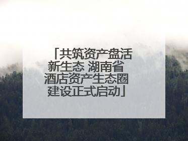 共筑资产盘活新生态 湖南省酒店资产生态圈建设正式启动