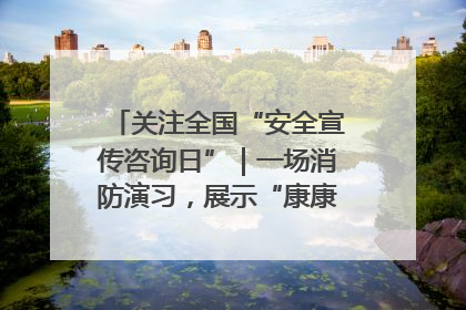 关注全国“安全宣传咨询日”｜一场消防演习，展示“康康”应急实力