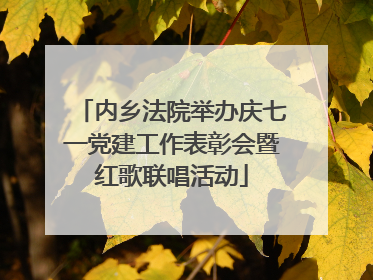 内乡法院举办庆七一党建工作表彰会暨红歌联唱活动