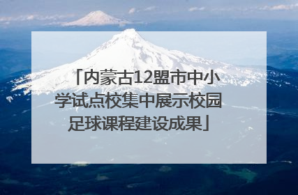 内蒙古12盟市中小学试点校集中展示校园足球课程建设成果