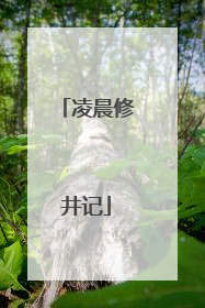 凌晨修井记