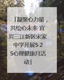 凝聚心力量，共绘心未来 宜宾三江新区宋家中学开展5·25心理健康月活动