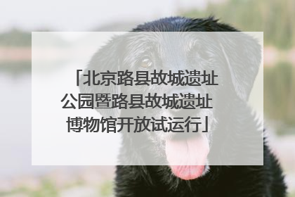 北京路县故城遗址公园暨路县故城遗址博物馆开放试运行