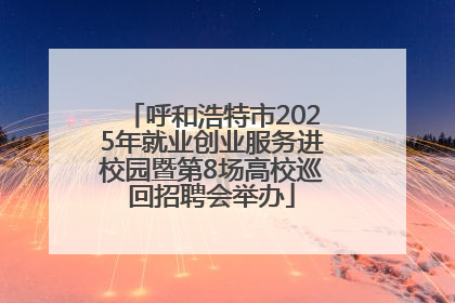 呼和浩特市2025年就业创业服务进校园暨第8场高校巡回招聘会举办