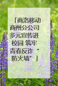 商洛移动商州分公司多元宣传进校园 筑牢青春反诈“防火墙”