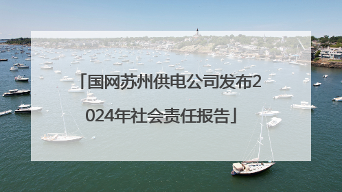 国网苏州供电公司发布2024年社会责任报告